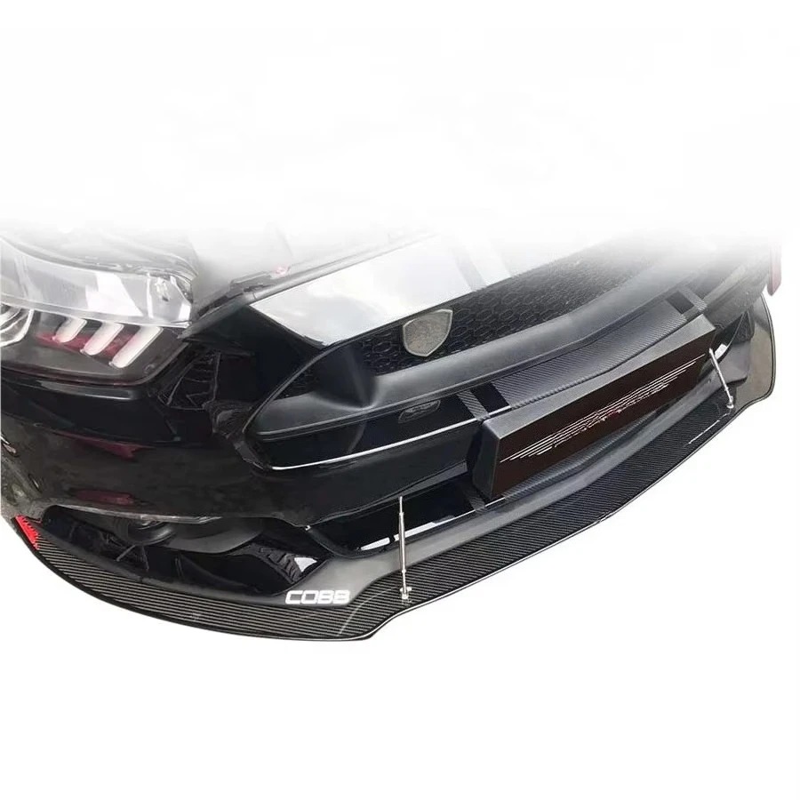 High Quality 100% Fit APR Style Wet Vacuum Carbon Bolt-On Body Kit 2015-2017 for Mustang Bumper Front Lip Chin Splitter